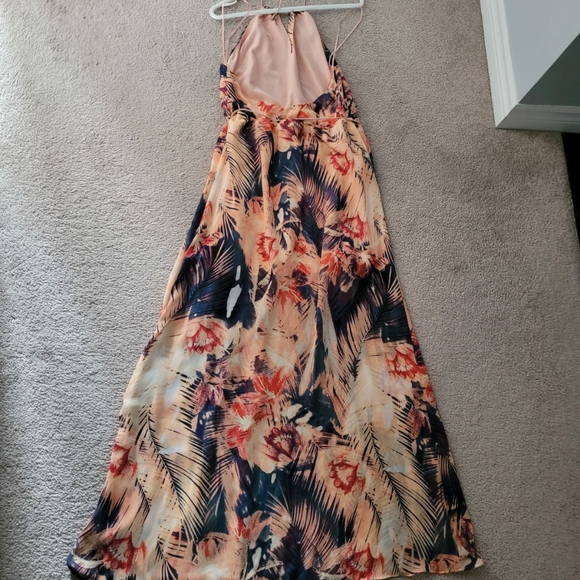 Guess Halter Dress Floral Multi Sz M - Picture 4 of 10